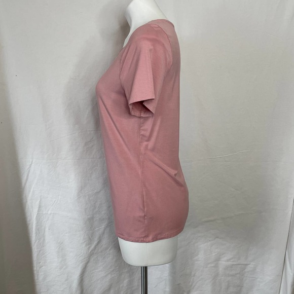 Talbots Short Sleeve Stretchy Top Sz M - Picture 3 of 8